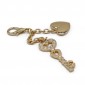 Pendentif Clé Cœur avec Strass | Tessiland