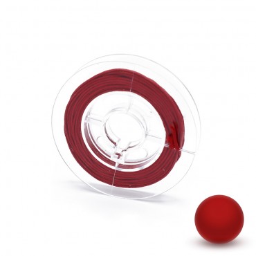 Cordoncino in Cotone Cerato 1mm per 5mt Rosso