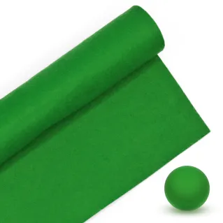 Fieltro 100% poliéster 30x40cm para decoraciones y manualidades Verde