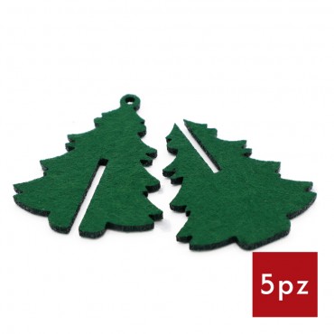 Decorazioni Natalizie Feltro componibile alberello 3D