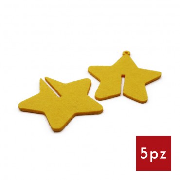 Decorazioni Natalizie Feltro componibile stella 3D