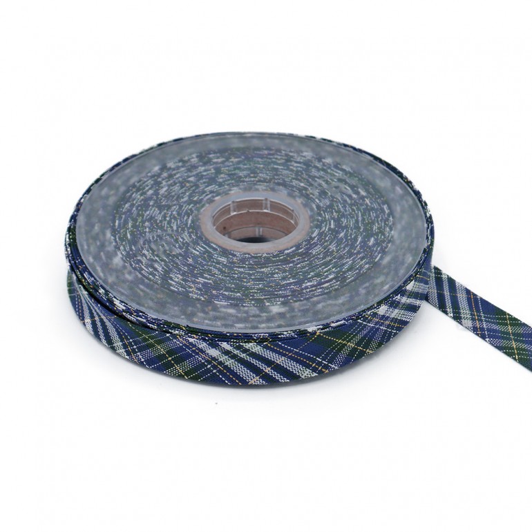 Passamaneria nastro Scozzese 15 mm blu