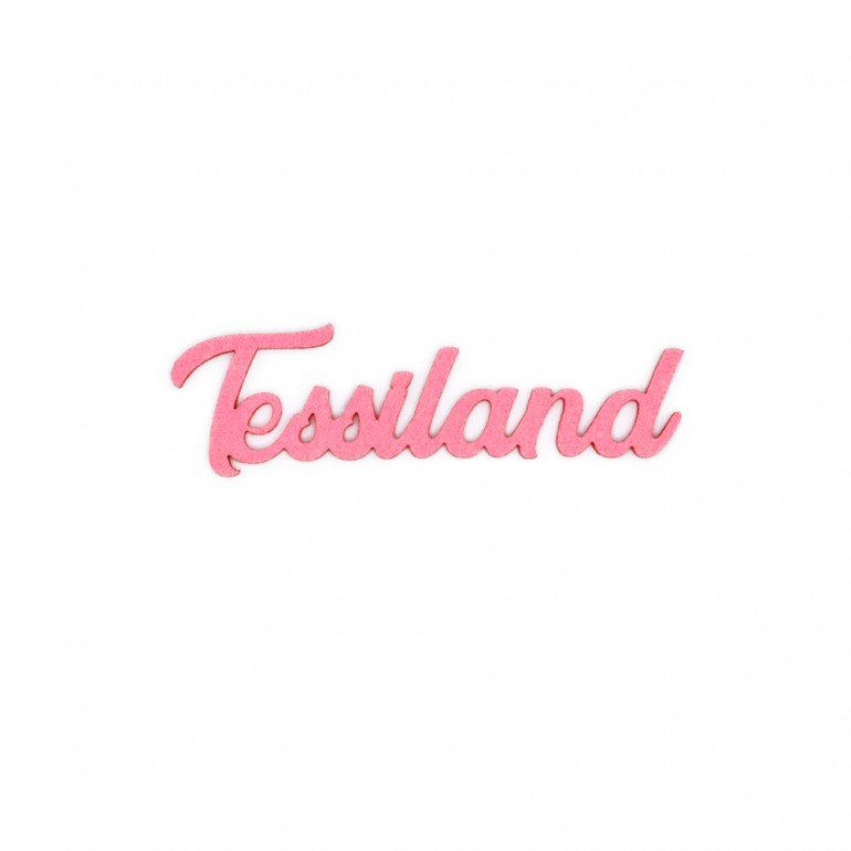 Nome in Feltro Rosa Personalizzabile h 4cm