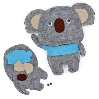 Fieltro 3D koala corte láser | Tessiland