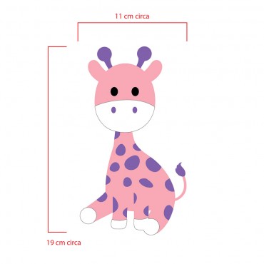 Pannolenci 3 D Personaggio Giraffa