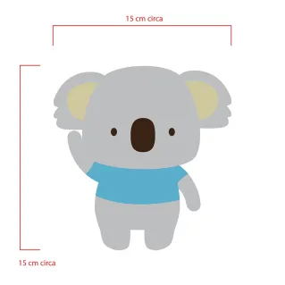 Fieltro 3D koala corte láser | Tessiland