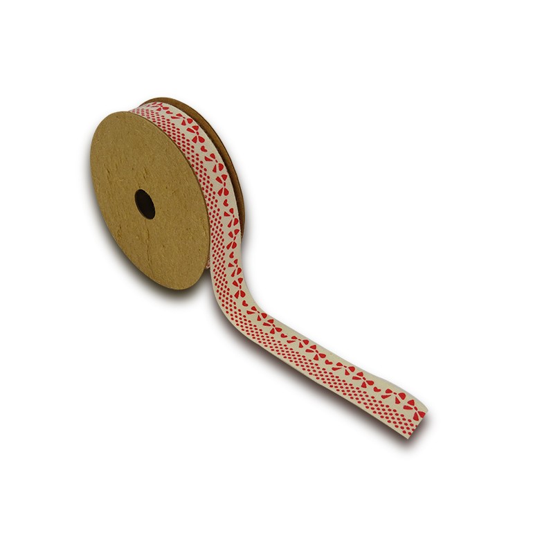 Passamaneria nastro fiocco rosso mm18 Mt.5