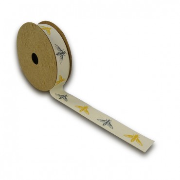 Nastro in cotone stampato per decorazioni e fiocchi 18mm 5mt 