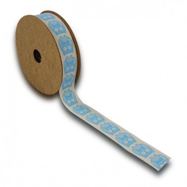 Nastro in cotone 18mm decorato per decorazioni e fiocchi 5mt 