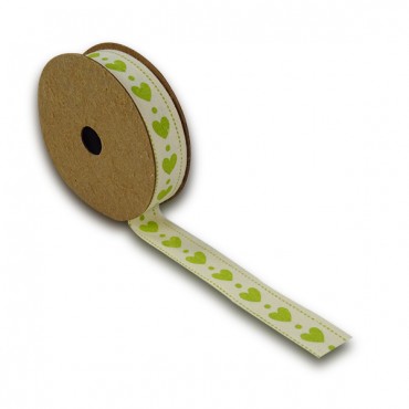 Nastro in cotone stampato per decorazioni e fiocchi 18mm 5mt 