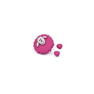 Bouton Manue 3D Fucsia