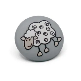 Botón Dolly para niños Gris