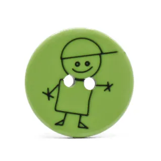 Bouton Boy pour tabliers Vert