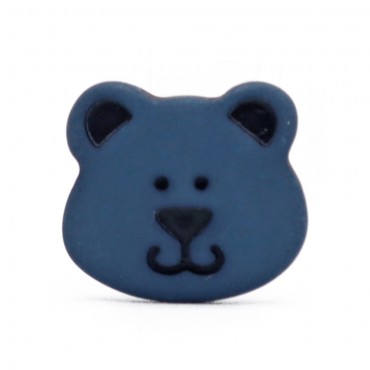 Bottone Yoghi con gambo Blu