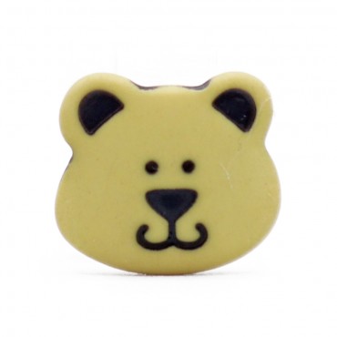 Bottone Yoghi con gambo Giallino