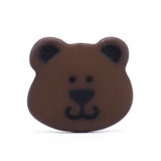 Yoghi Button with Shank Brown