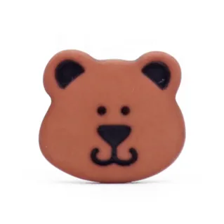 Botón Yoghi con tallo Terra cotta