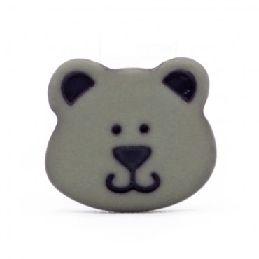 Bottone Yoghi con gambo Tortora