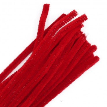 Fili di ciniglia modellabili metallo scovolino Rosso