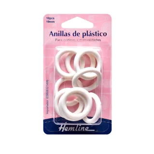 Anneaux en plastique blancs recouvrables au crochet Bianco