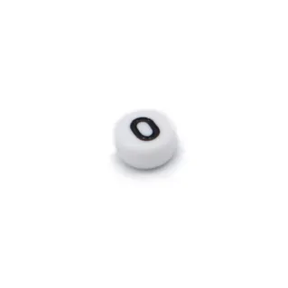 Perla letra blanca de PVC para cadenas de chupete y collares Blanco