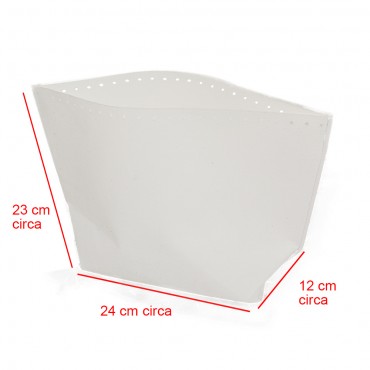 Scocca interno borsa 24x12 Bianco | Tessiland