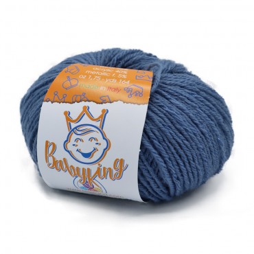 Baby King misto lana lurex gomitolo 50g Avio