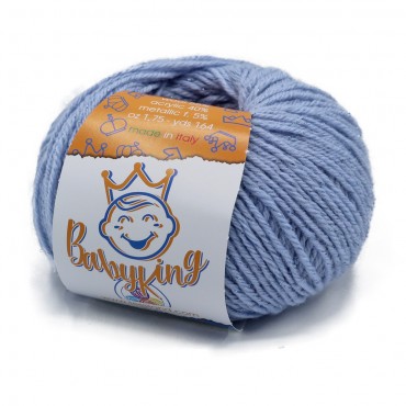 Baby King misto lana lurex gomitolo 50g Carta zucchero