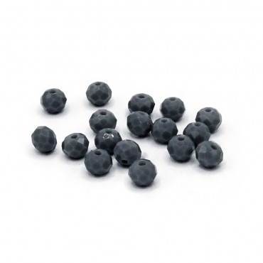 Perline cristallo prisma 6mm cucibili in resina per bijoux e accessori Fossil