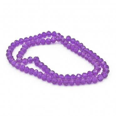 Perline cristallo prisma 6mm cucibili in resina per bijoux e accessori Iris