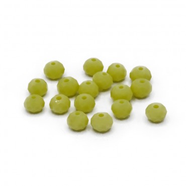 Perline cristallo prisma 6mm cucibili in resina per bijoux e accessori Sorbetto