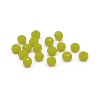 Cristales de 6 mm Prisma de resina para bisutería y accesorios Papaja