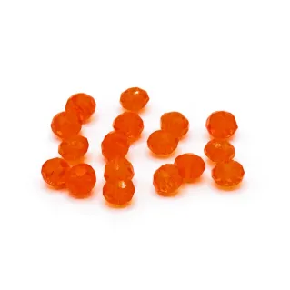 Cristaux 6mm Prisme en résine pour bijoux et accessoires Orange