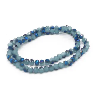 Cristaux 6mm Prisme en résine pour bijoux et accessoires Blu celeste