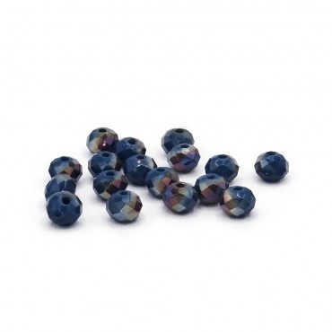 Perline cristallo prisma 6mm cucibili in resina per bijoux e accessori Ottanio lux