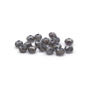 Perline cristallo prisma 6mm cucibili in resina per bijoux e accessori Perla lux