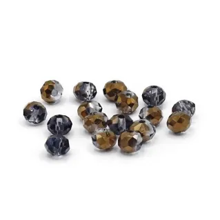 Cristaux 6mm Prisme en résine pour bijoux et accessoires Blu gold