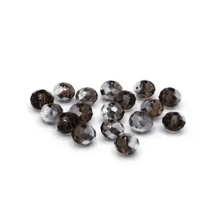 Cristaux 6mm Prisme en résine pour bijoux et accessoires Bronzo silver