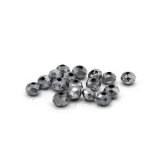 Cristaux 6mm Prisme en résine pour bijoux et accessoires Silver
