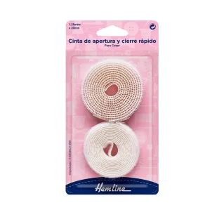 Sewable Velcro Hook and Loop Tape 2cm White