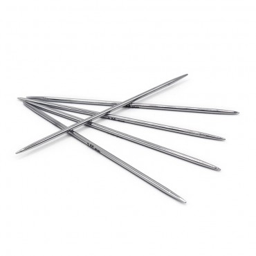 Ferri a Doppia Punta in Ottone Nichelato 10 cm KnitPro 5pz 