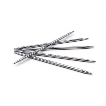 Ferri a Doppia Punta in Ottone Nichelato 10 cm KnitPro 5pz 