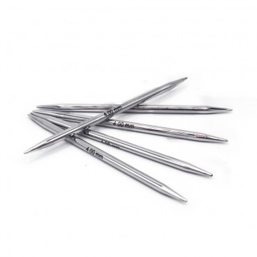 Ferri a Doppia Punta in Ottone Nichelato 10 cm KnitPro 5 pz 