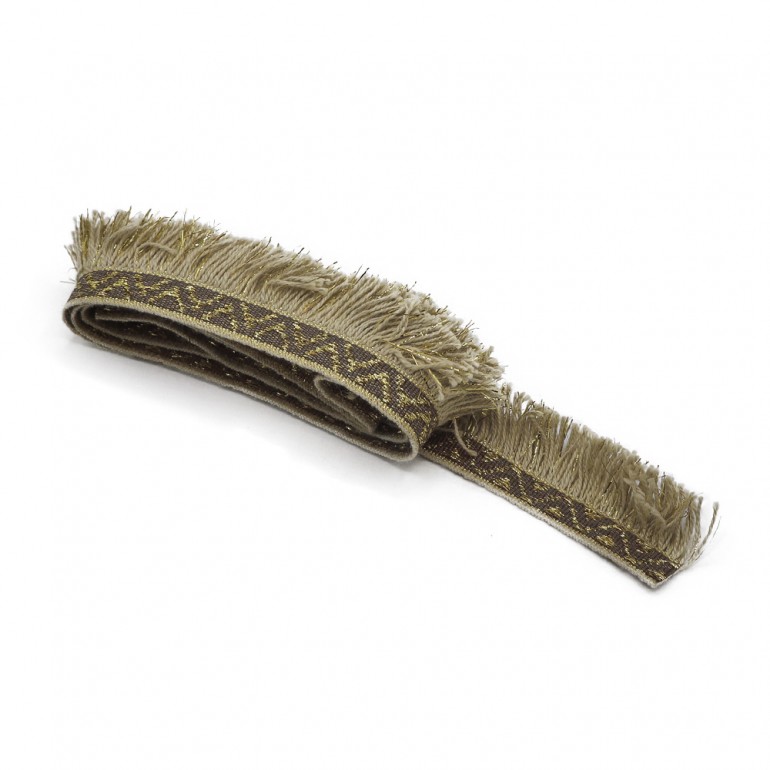 Rope Gold Ethnic Fringe 3m