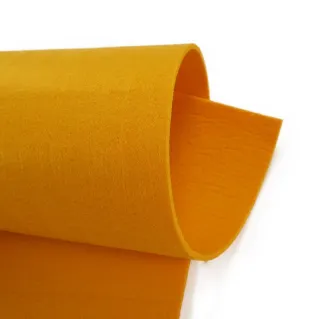 Feuille en feutre pour sacs décorations et créations DIY Jaune