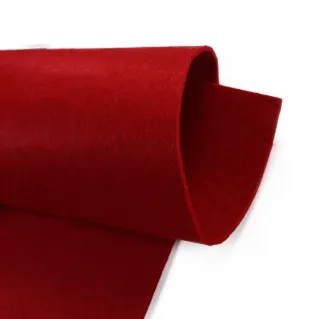 Feuille en feutre pour sacs décorations et créations DIY Rouge