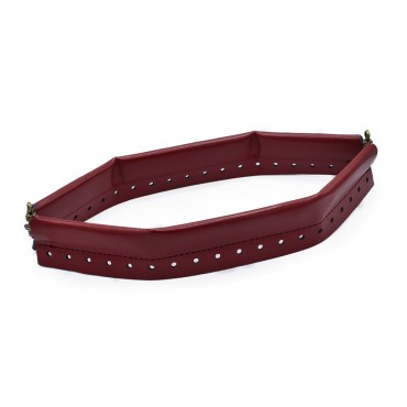 Fermeture à pression ecocuir 30 cm Bordeaux