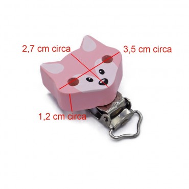 Clip per ciuccio Volpe Rosa