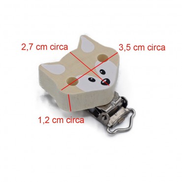 Clip per ciuccio Volpe Naturale