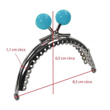 Clic Clac Ball cm 8,5x7 Celeste